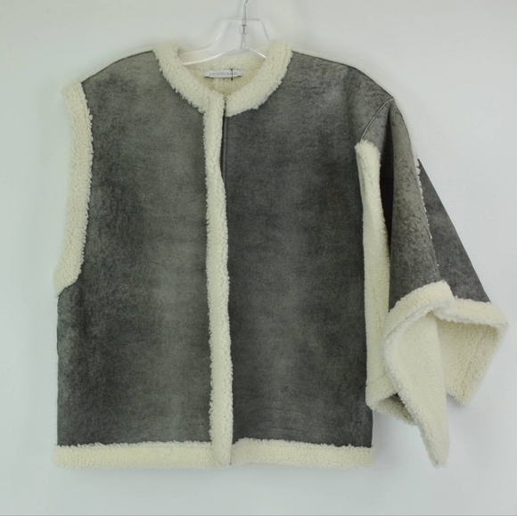 JW ANDERSON Jackets & Blazers - NWT JW Anderson asymmetrical shearling suede jacket